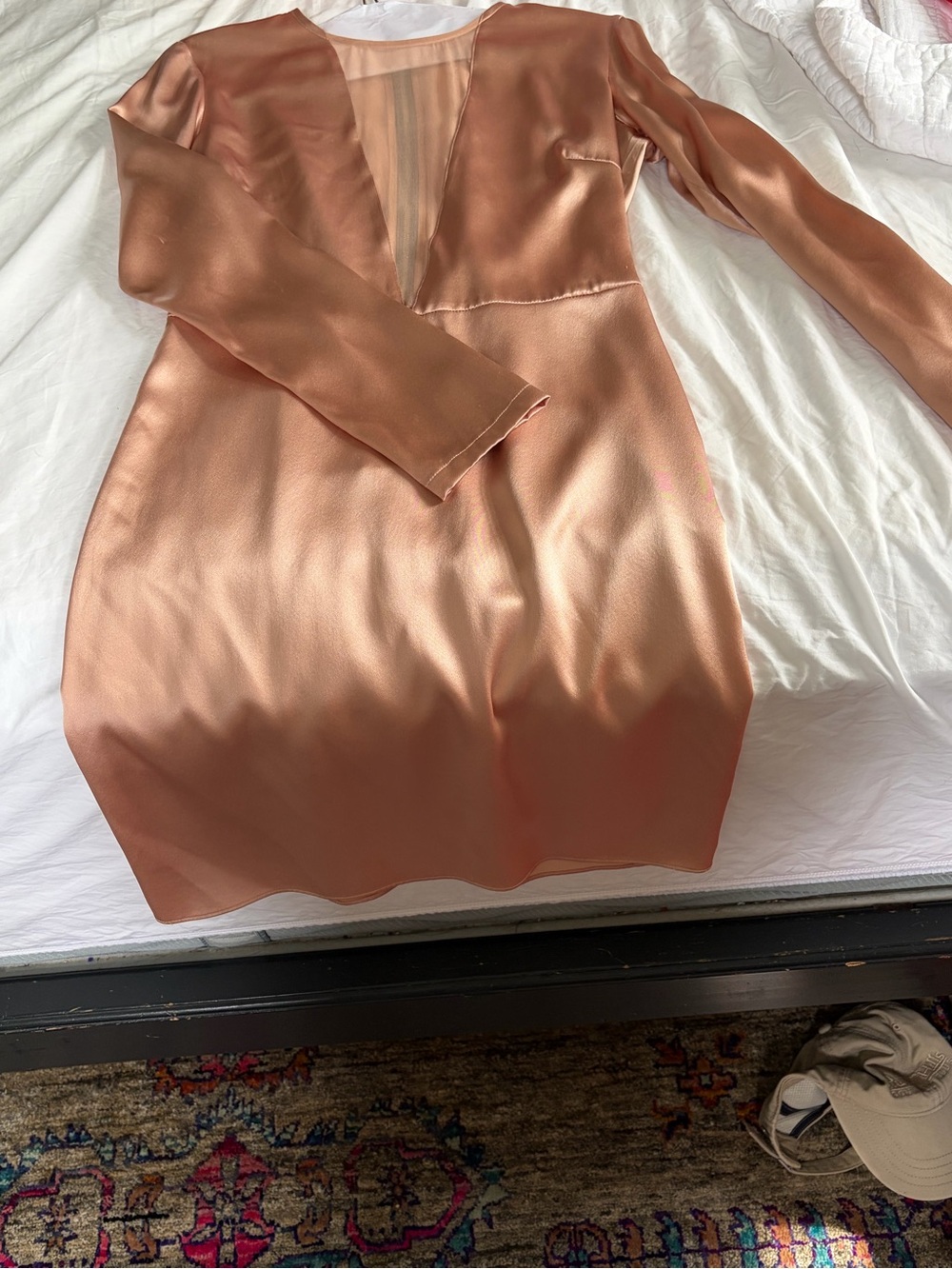 Fleur du Mal Blush Pink Silk Dress - Picture 4 of 5